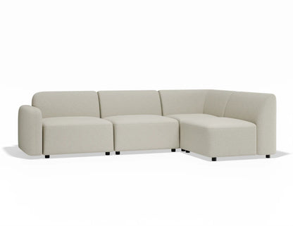 Atticus Modular Sofa - Config A or B Chaise Return - Ivory Cream