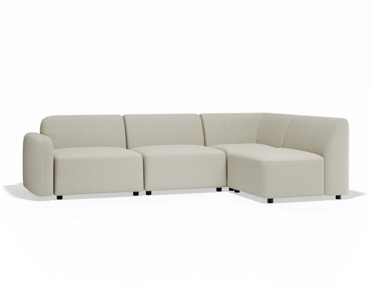 Atticus Modular Sofa - Config A or B Chaise Return - Ivory Cream