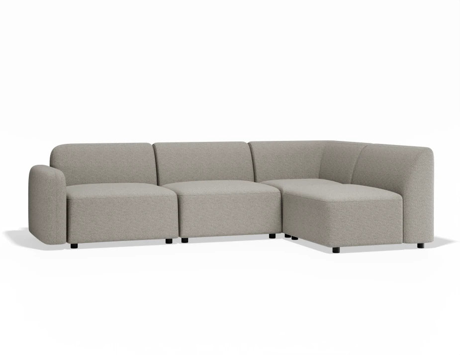 Atticus Modular Sofa - Config A or B Chaise Return - Oyster Grey