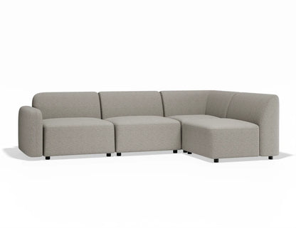 Atticus Modular Sofa - Config A or B Chaise Return - Oyster Grey