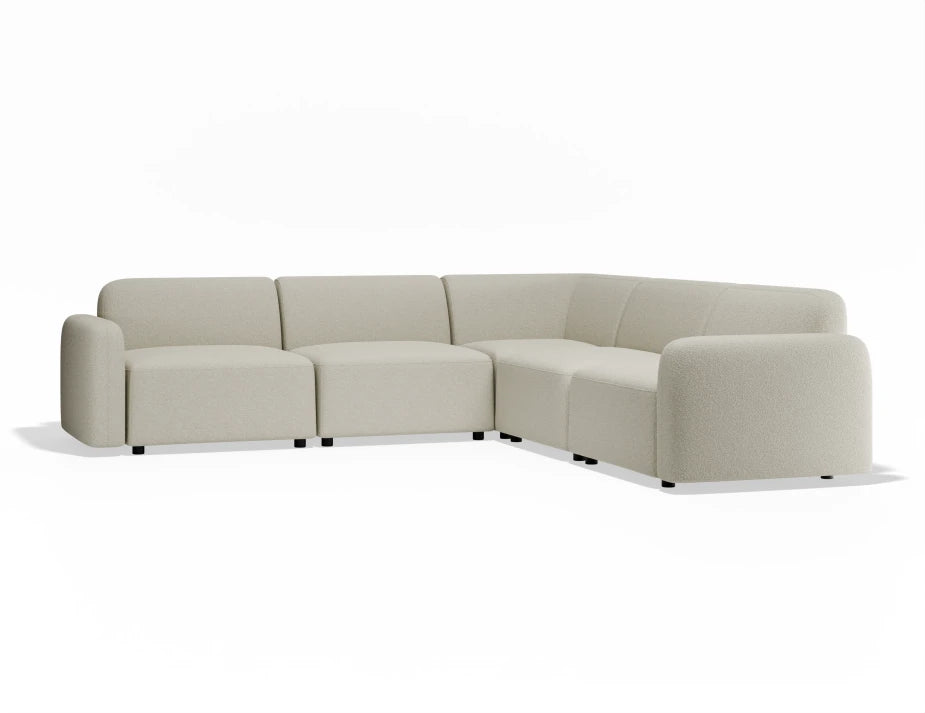 Atticus Modular Sofa - Config C Corner - Ivory Cream
