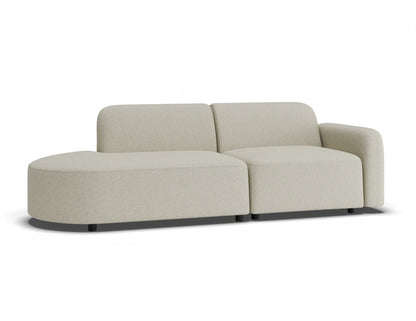 Atticus Modular Sofa - Config F or G Curved Open End - Ivory Cream