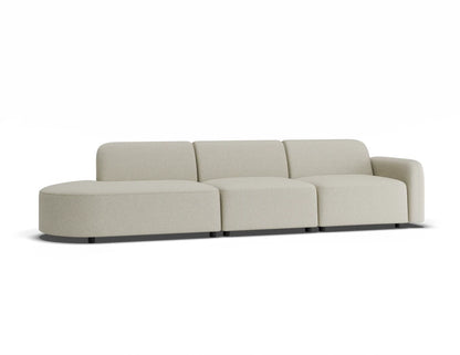 Atticus Modular Sofa - Config H or I Curved Open End - Ivory Cream