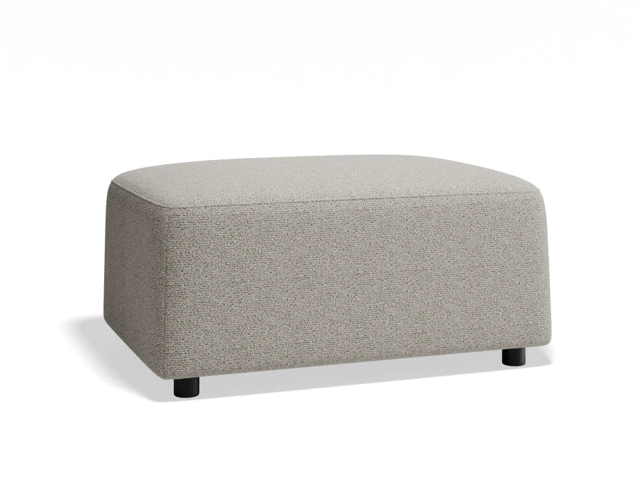 Atticus Ottoman - Oyster Grey