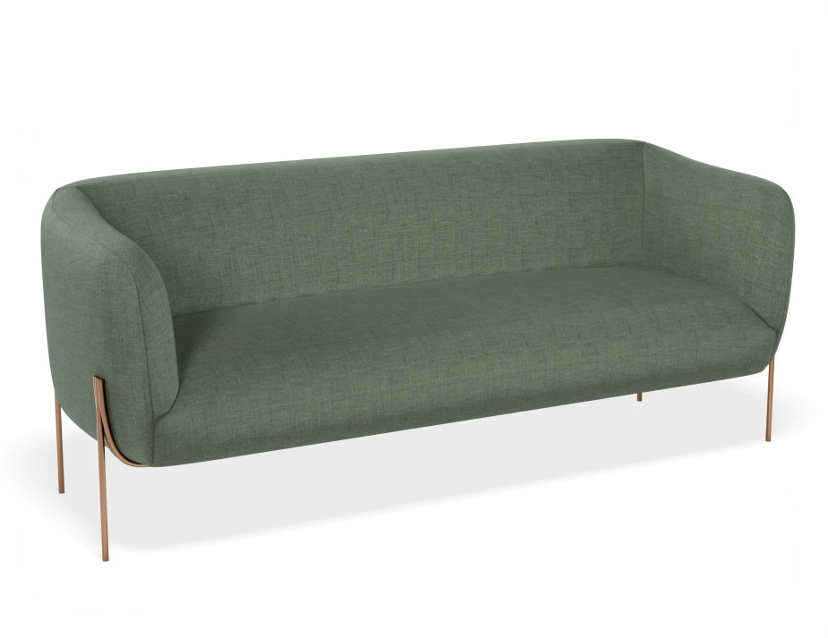 Belle 2.5 Seater Sofa - Kelp Green