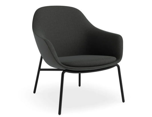 Core Lounge Chair - 4 Post Base - Dark Grey