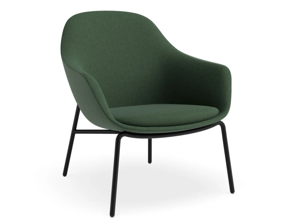 Core Lounge Chair - 4 Post Base - Green