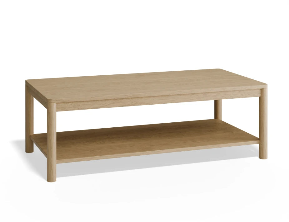Nordica Coffee Table - Rectangle- Solid Oak - 120cm