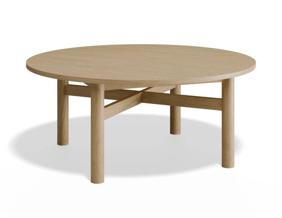 Nordica Coffee Table - Round - Solid Oak - 96Dia