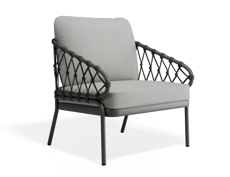 Kara Lounge Chair - Outdoor - Single - Charcoal