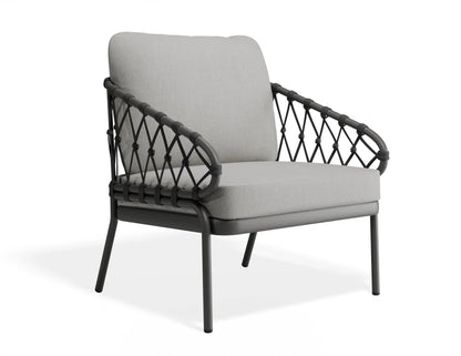 Kara Lounge Chair - Outdoor - Single - Charcoal