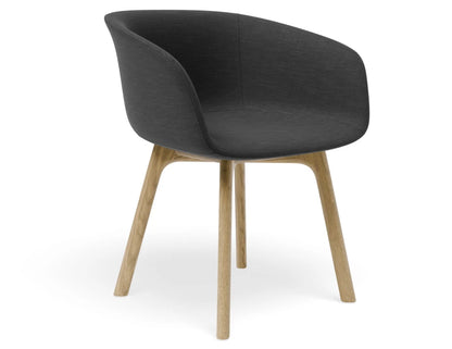 Lonsdale Armchair - Natural - Black Linen Fabric
