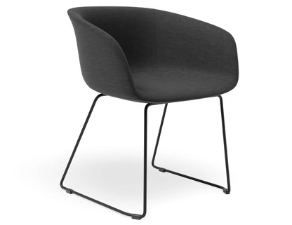 Lonsdale Armchair - Sled - Black Linen Pad