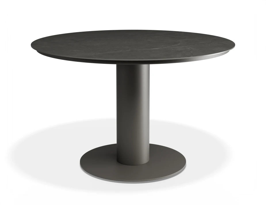 Loma Dining Table Charcoal 120cm - Outdoor - Basalt Ceramic Top