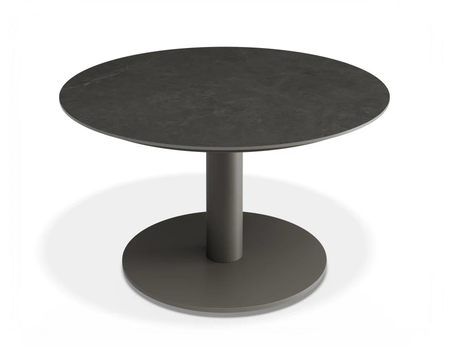 Loma Coffee Table Charcoal 70cm - Outdoor - Basalt Ceramic Top