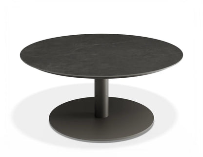 Loma Coffee Table Charcoal 90cm - Outdoor - Basalt Ceramic Top
