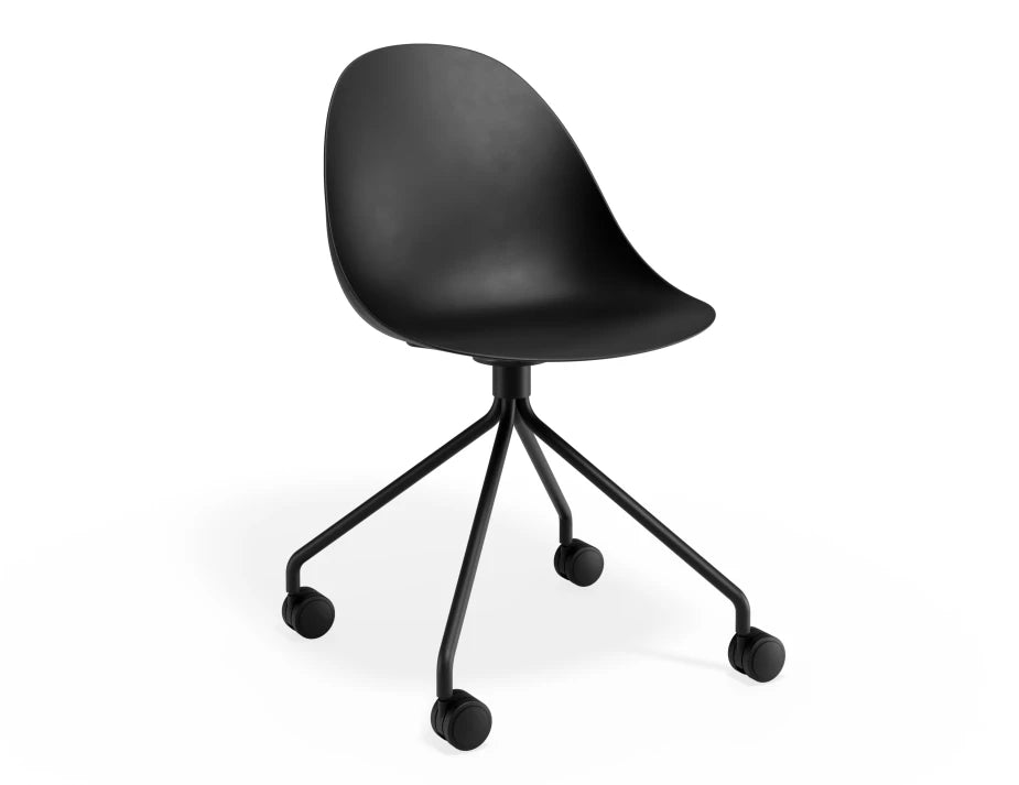 Pebble Chair Black with Shell Seat