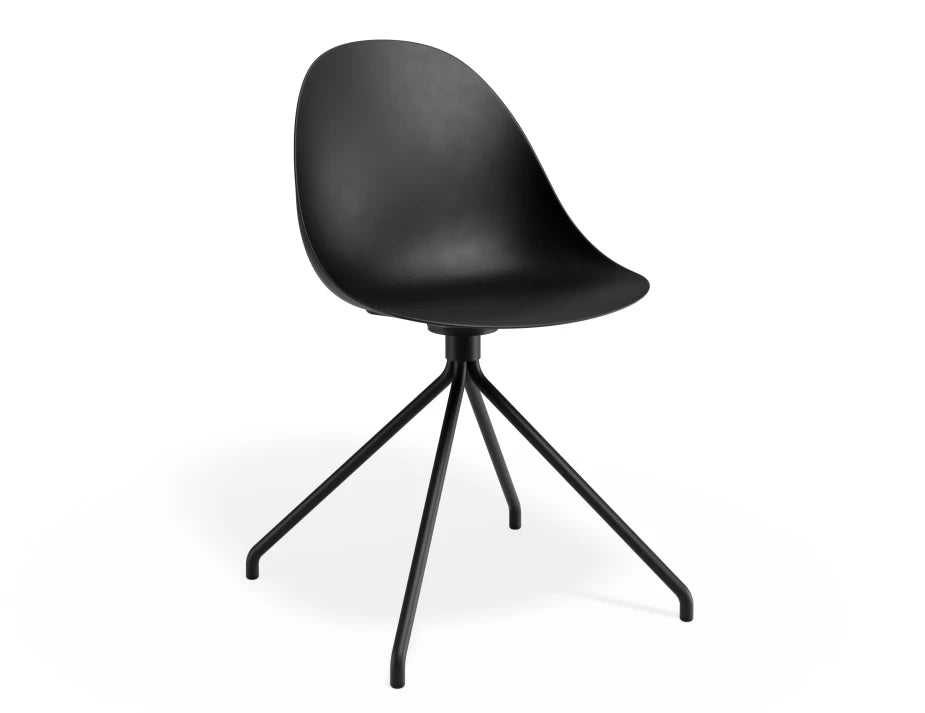 Pebble Chair Black with Shell Seat