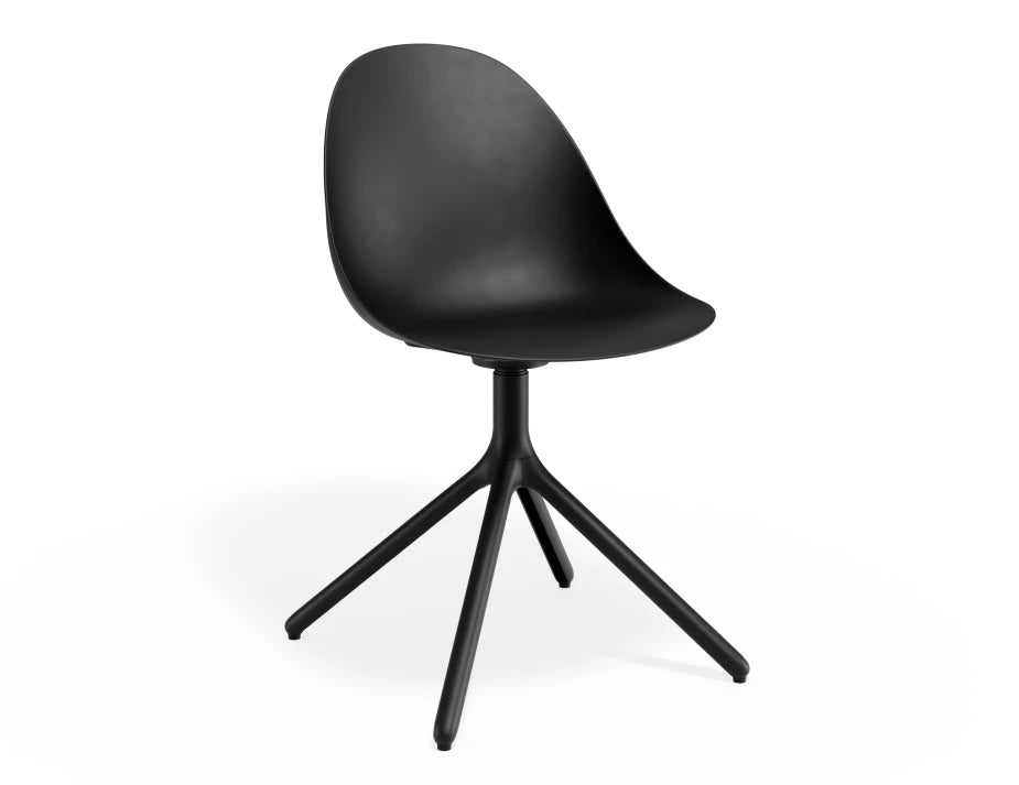 Pebble Chair Black with Shell Seat