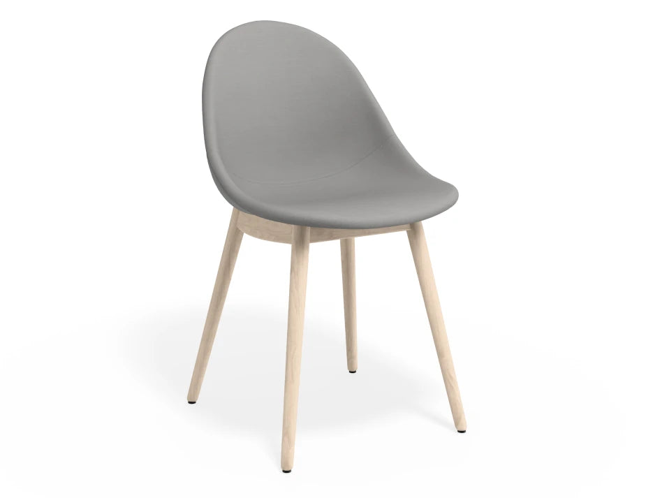 Pebble Fabric Light Grey Upholstered Chair