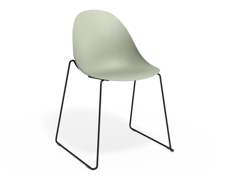 Pebble Chair Mint Green with Shell Seat