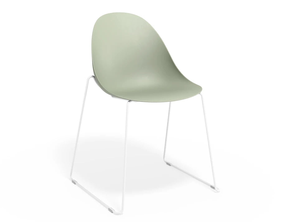 Pebble Chair Mint Green with Shell Seat