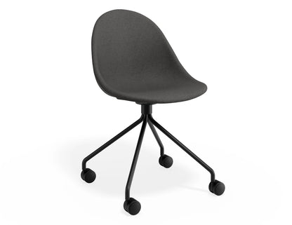 Pebble Fabric Dark Grey Upholstered Chair