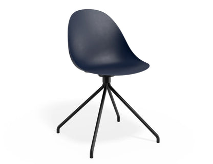 Pebble Chair Navy Blue with Shell Seat