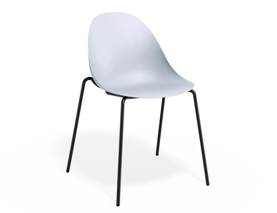 Pebble Chair Pale Blue with Shell Seat