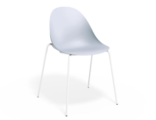 Pebble Chair Pale Blue with Shell Seat