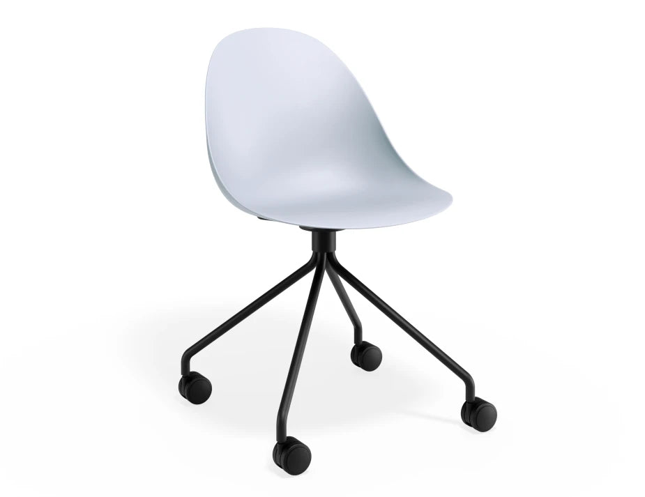 Pebble Chair Pale Blue with Shell Seat