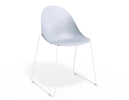 Pebble Chair Pale Blue with Shell Seat