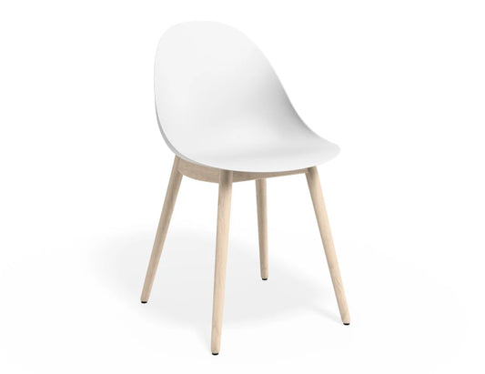 Pebble Chair White with Shell Seat