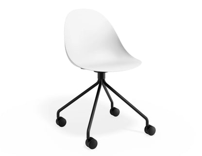 Pebble Chair White with Shell Seat