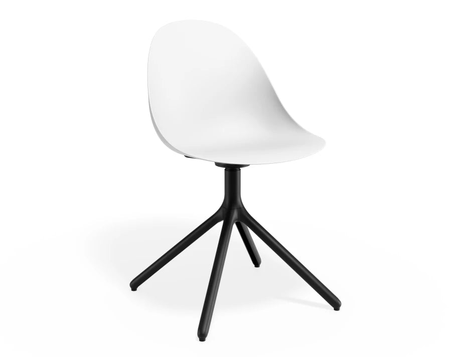 Pebble Chair White with Shell Seat