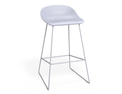 Pop Stool - Powder Blue Frame and Shell Seat