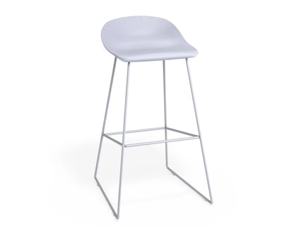 Pop Stool - Powder Blue Frame and Shell Seat