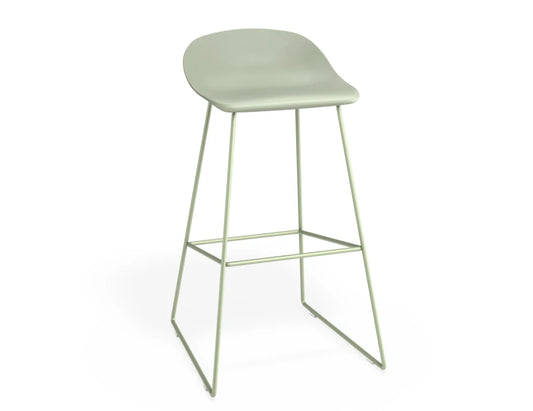 Pop Stool - Dusty Green Frame and Shell Seat