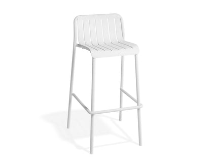 Roku Bar Stool - Outdoor - White