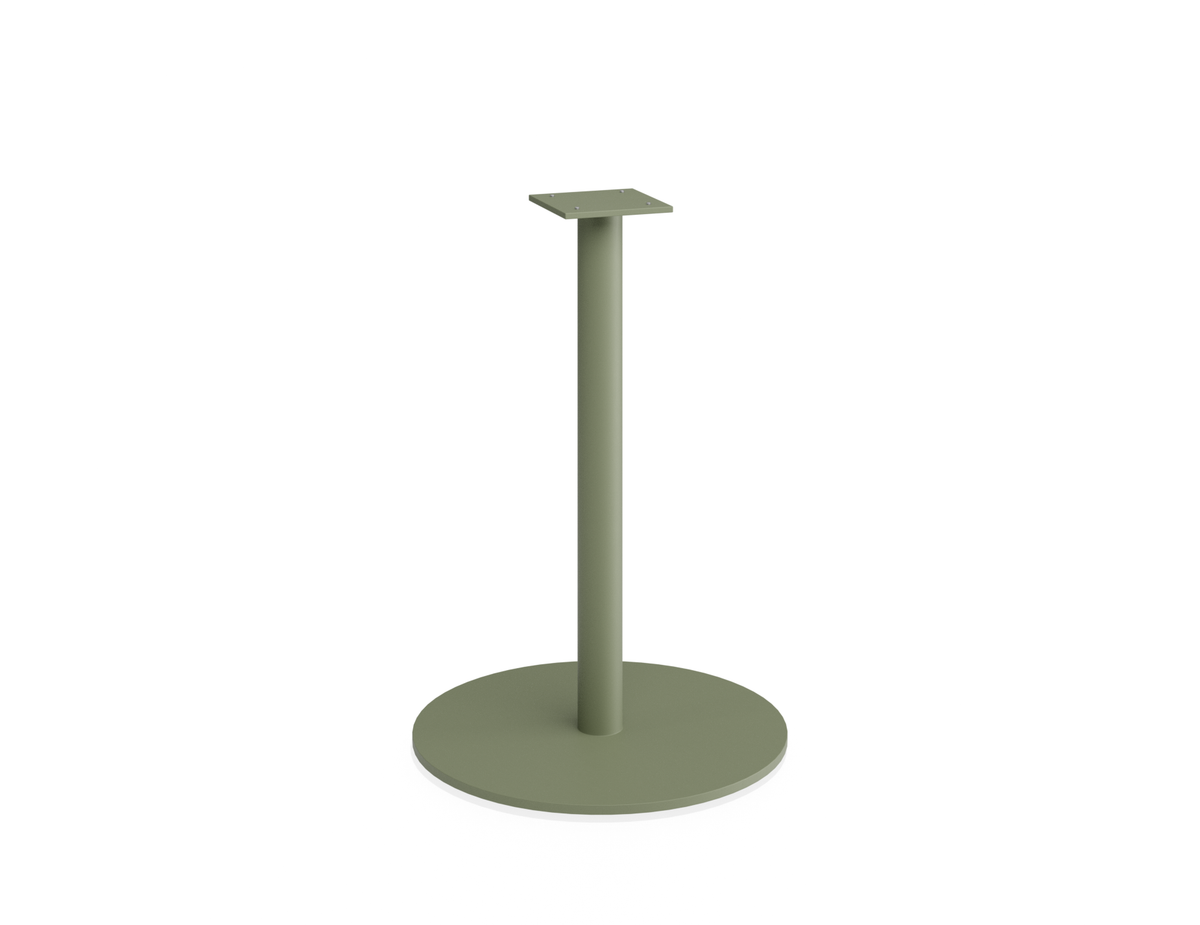Roku Cafe Table Base & Pole 71cm - Outdoor - Eucalyptus Green