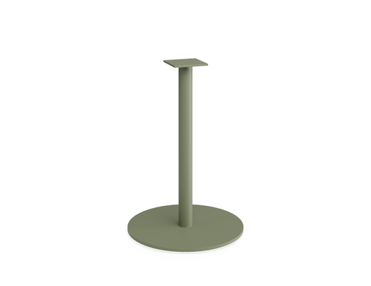 Roku Cafe Table Base & Pole 71cm - Outdoor - Eucalyptus Green