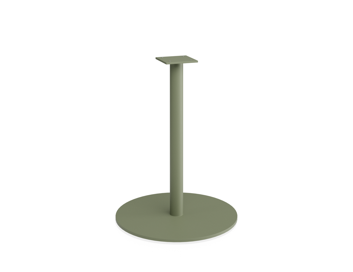 Roku Cafe Table Base & Pole 71cm - Outdoor - Eucalyptus Green