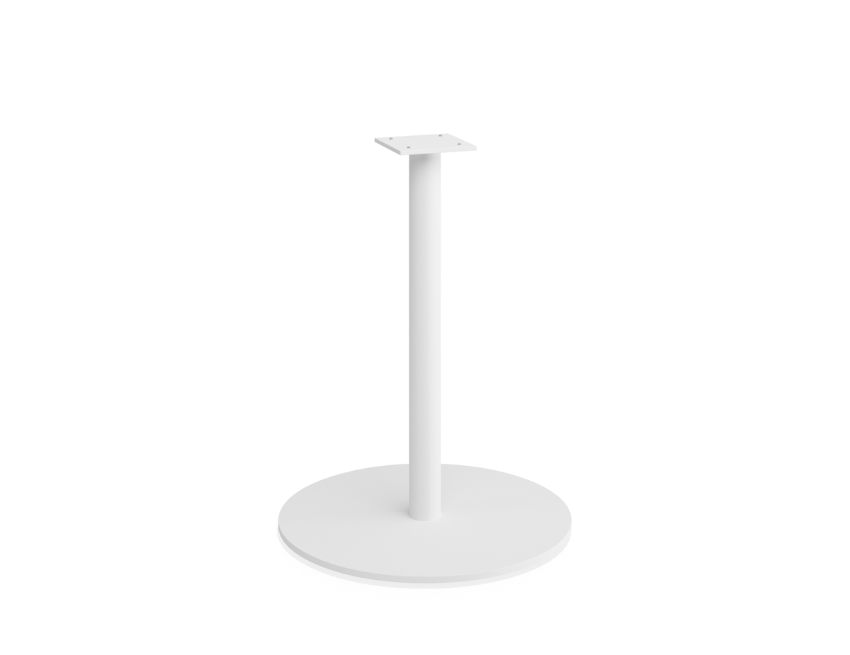 Roku Cafe Table Base & Pole 71cm - Outdoor - White