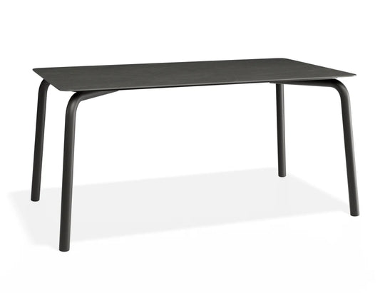Roku Dining Table 160cm - Outdoor - Charcoal - Basalt Ceramic