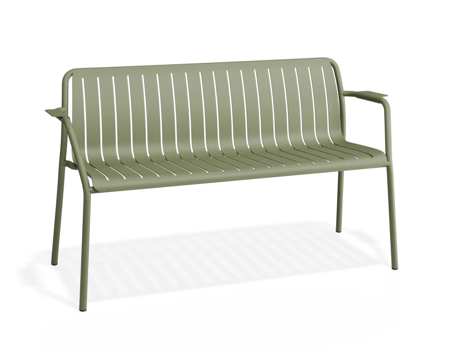 Roku Garden Bench 125cm - Outdoor - Eucalyptus Green
