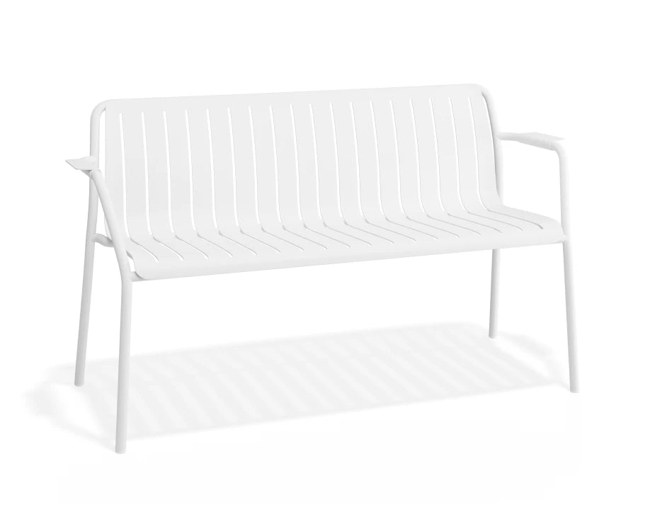 Roku Garden Bench 125cm - Outdoor - White