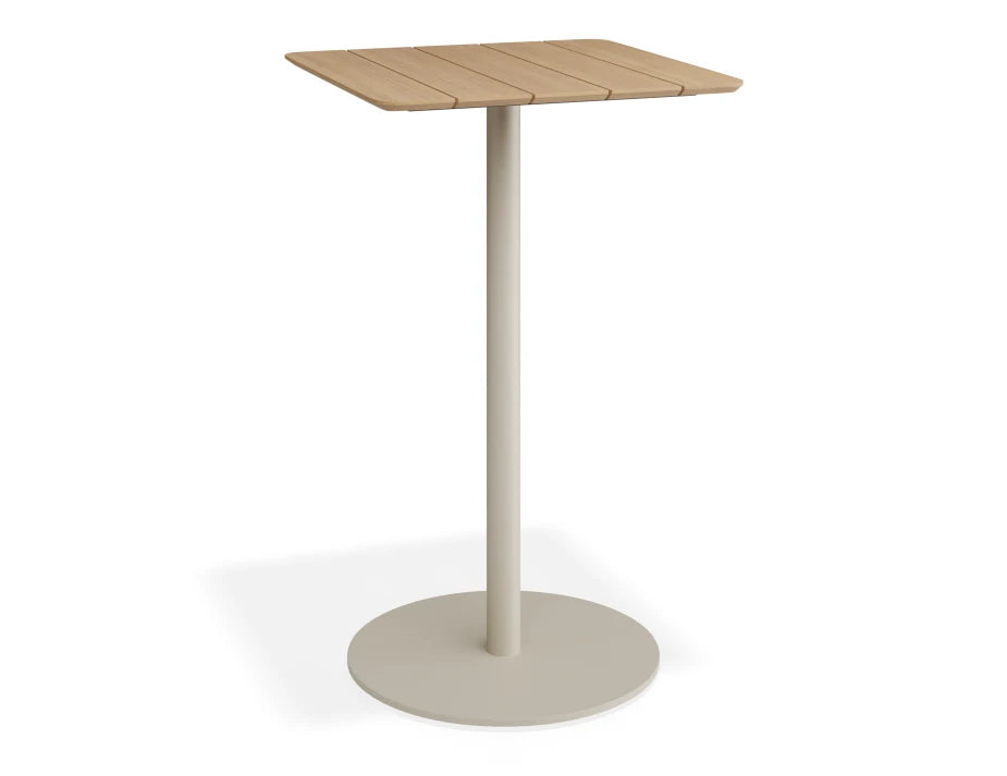 Roku High Bar Teak Table - Outdoor - Latte