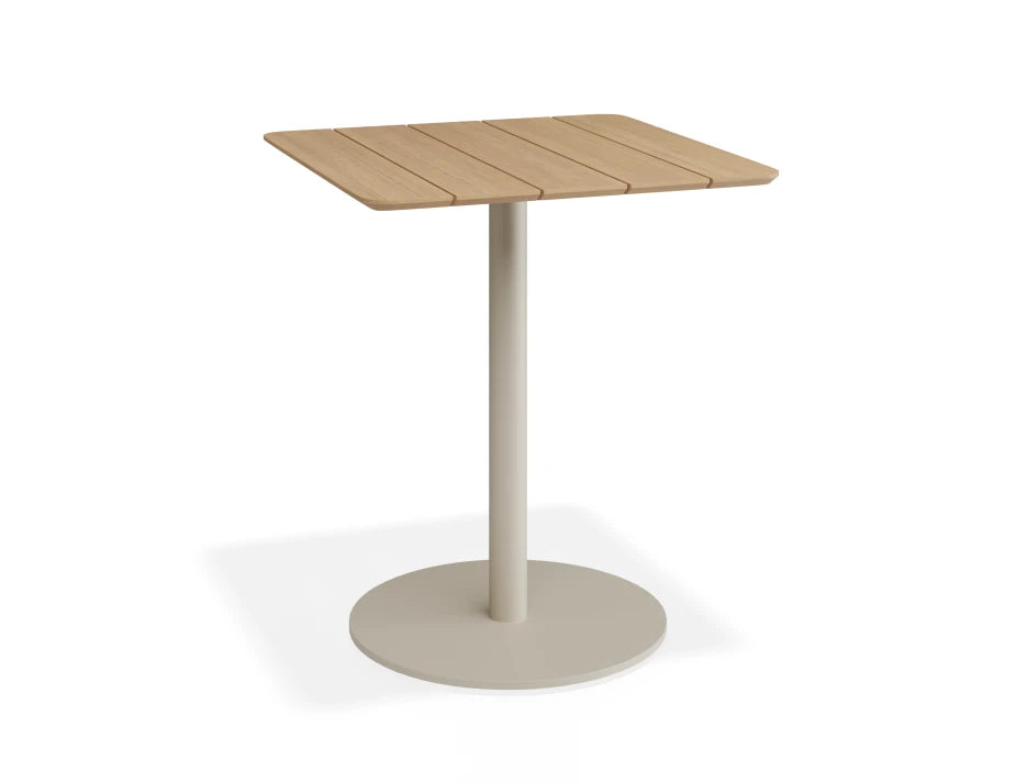 Roku Cafe Teak Table - Outdoor - Latte