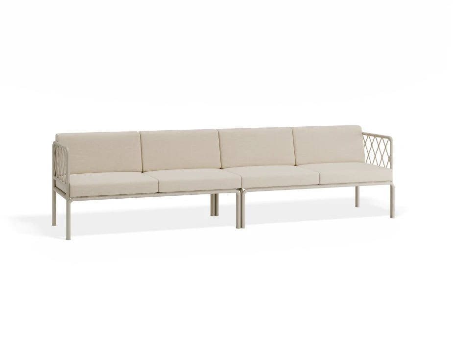 Seville 4 Seater Sofa - Latte - Outdoor