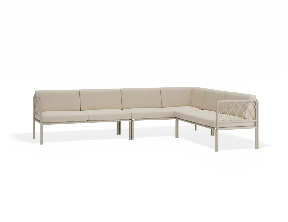 Seville Config D Corner Sofa - Latte - Outdoor